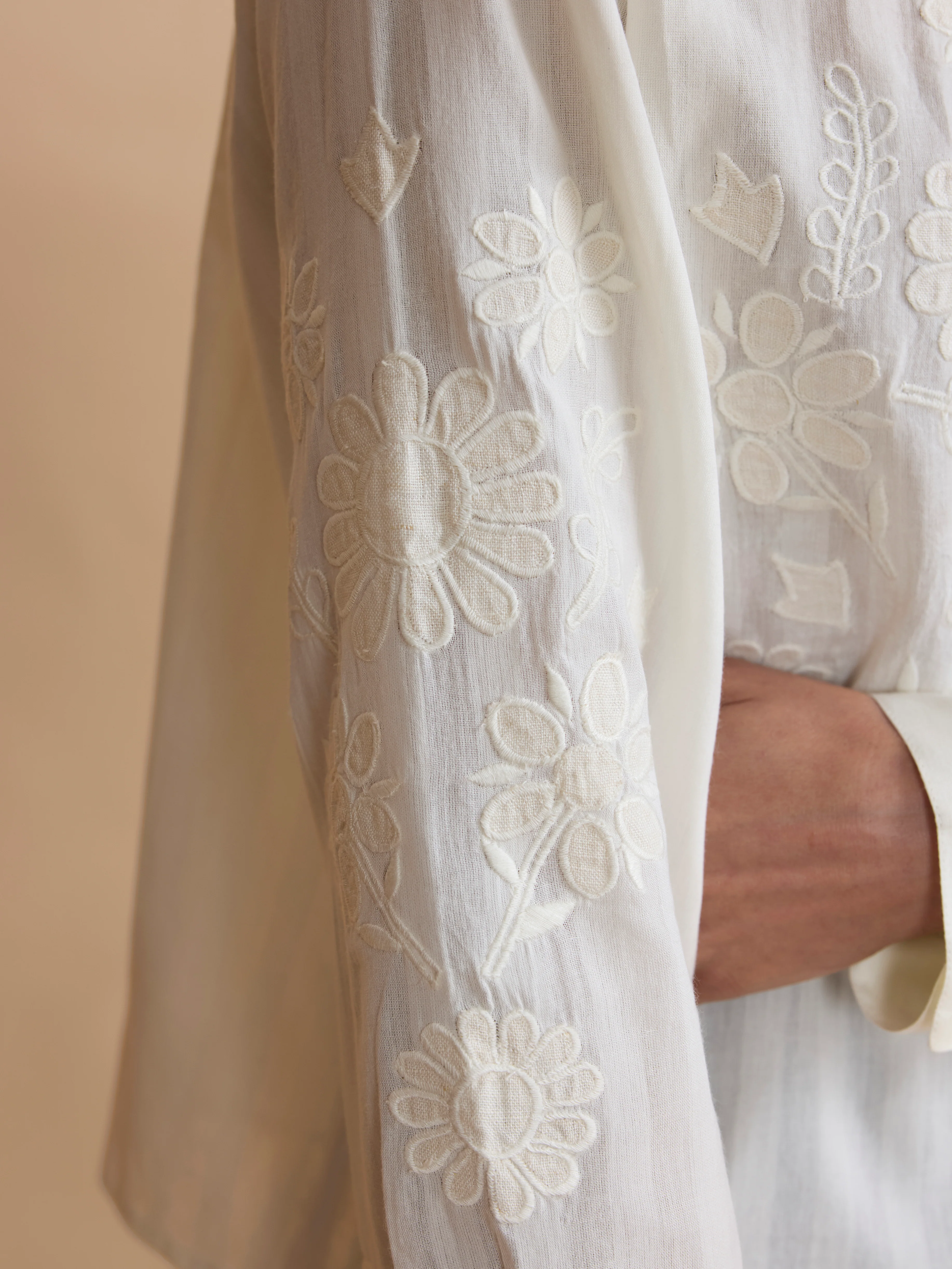 Phoebe Shirt in Ottoman Applique - Image 5