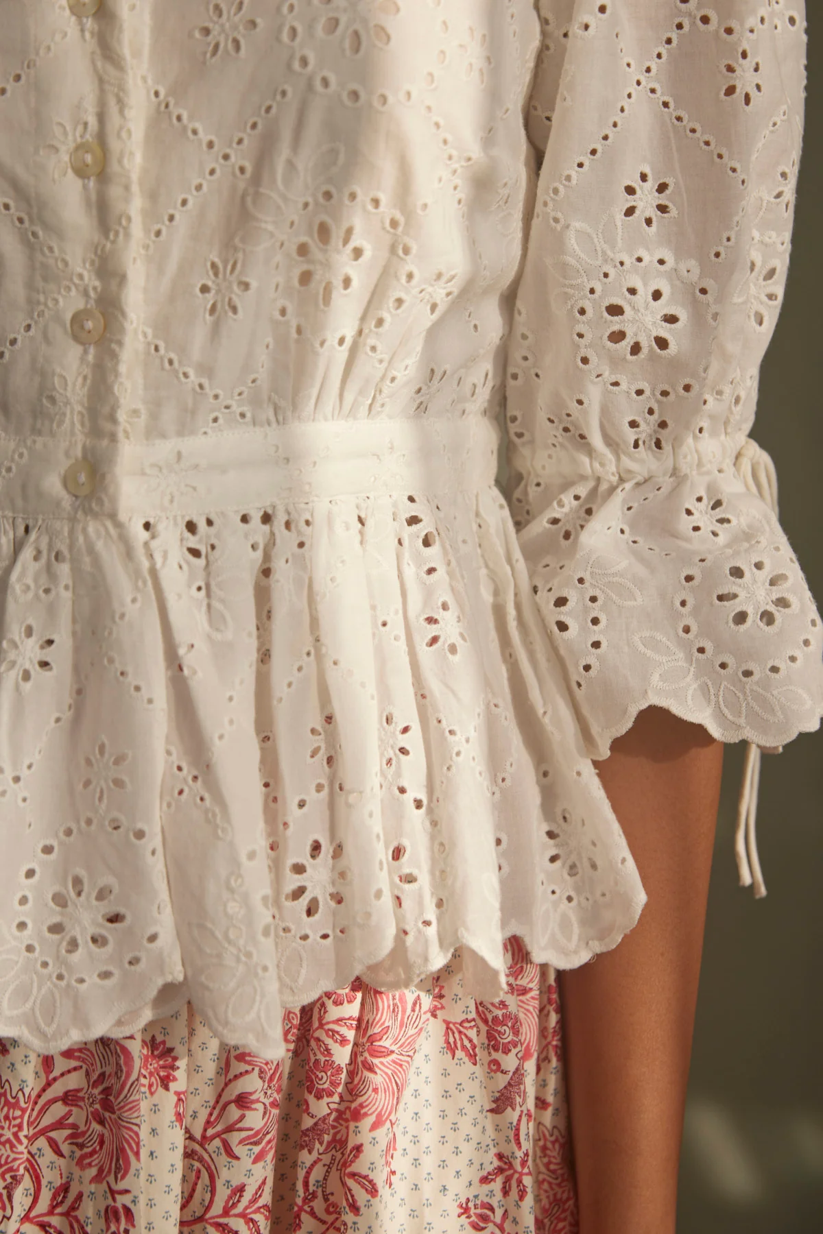 Priyanka Top in Broderie Anglaise - Image 4