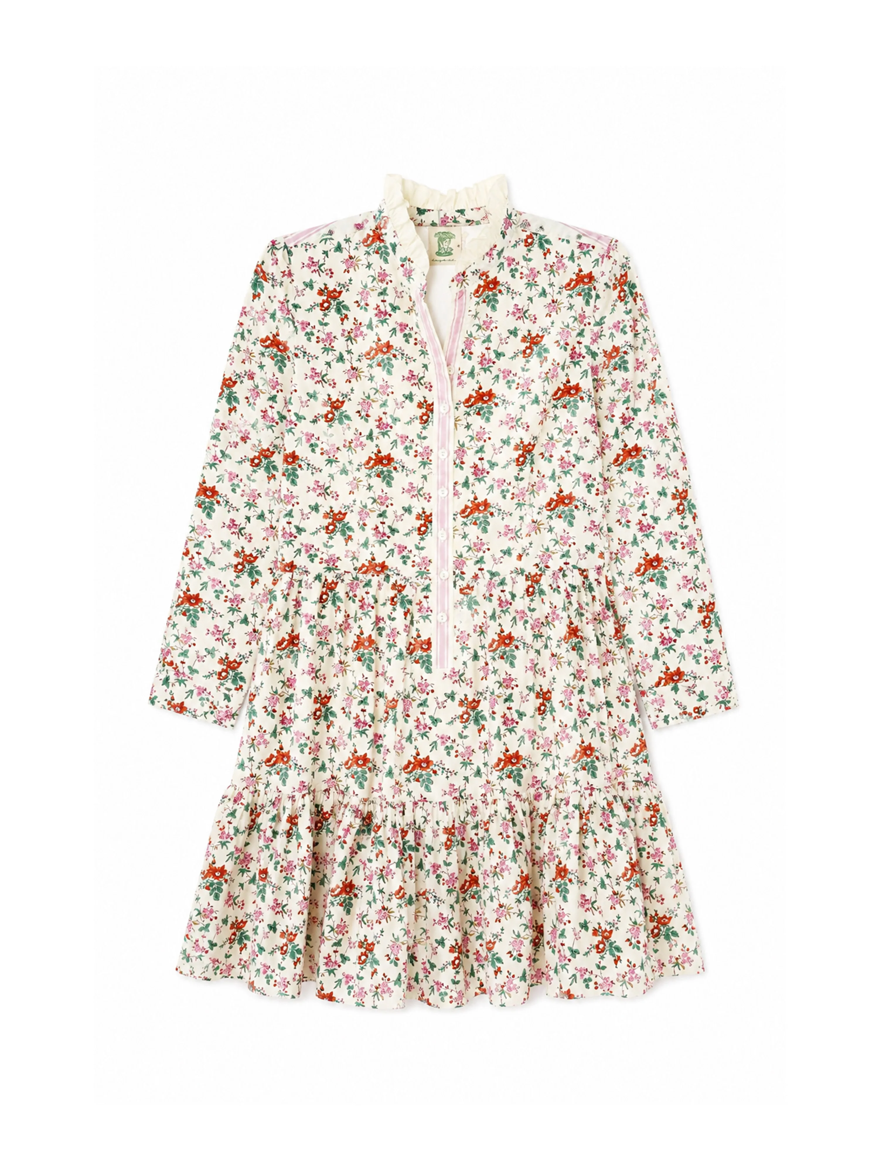 Short Dakota Dress in Pink Rambling Rose - Image 2