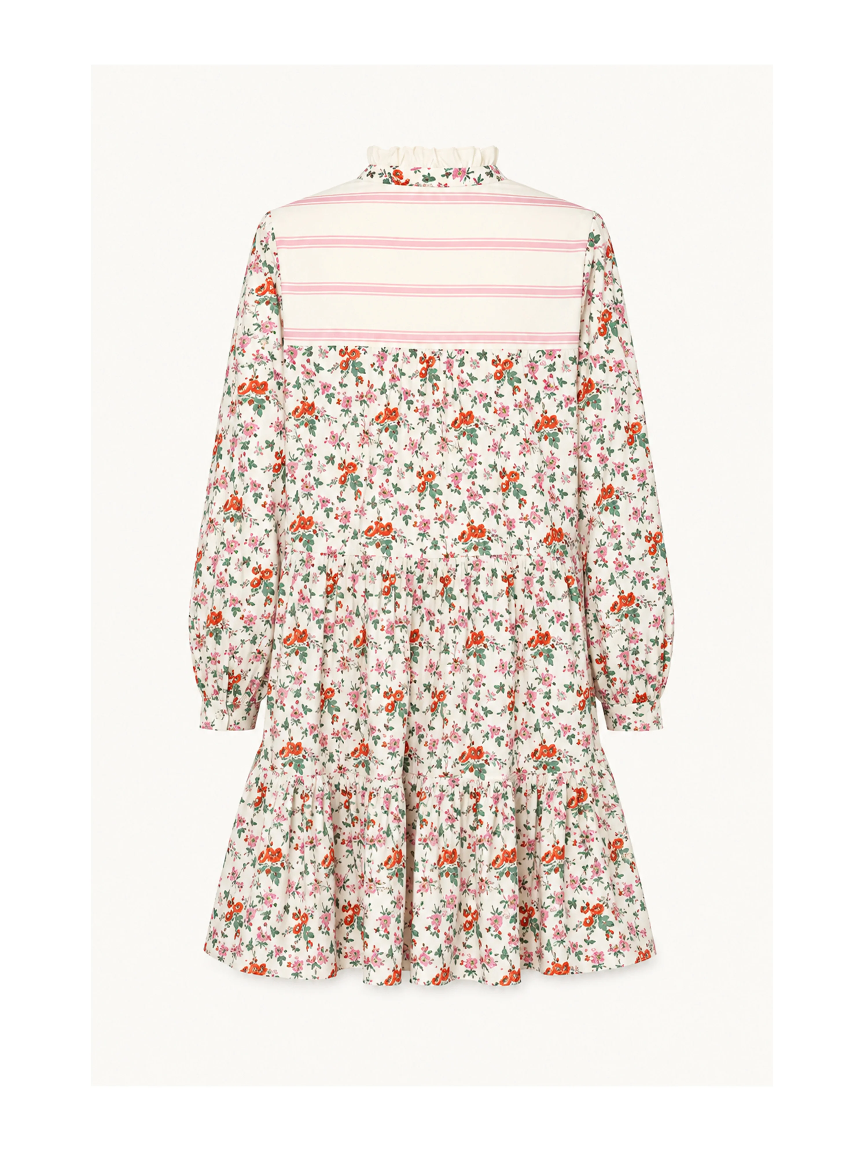 Short Dakota Dress in Pink Rambling Rose - Image 3