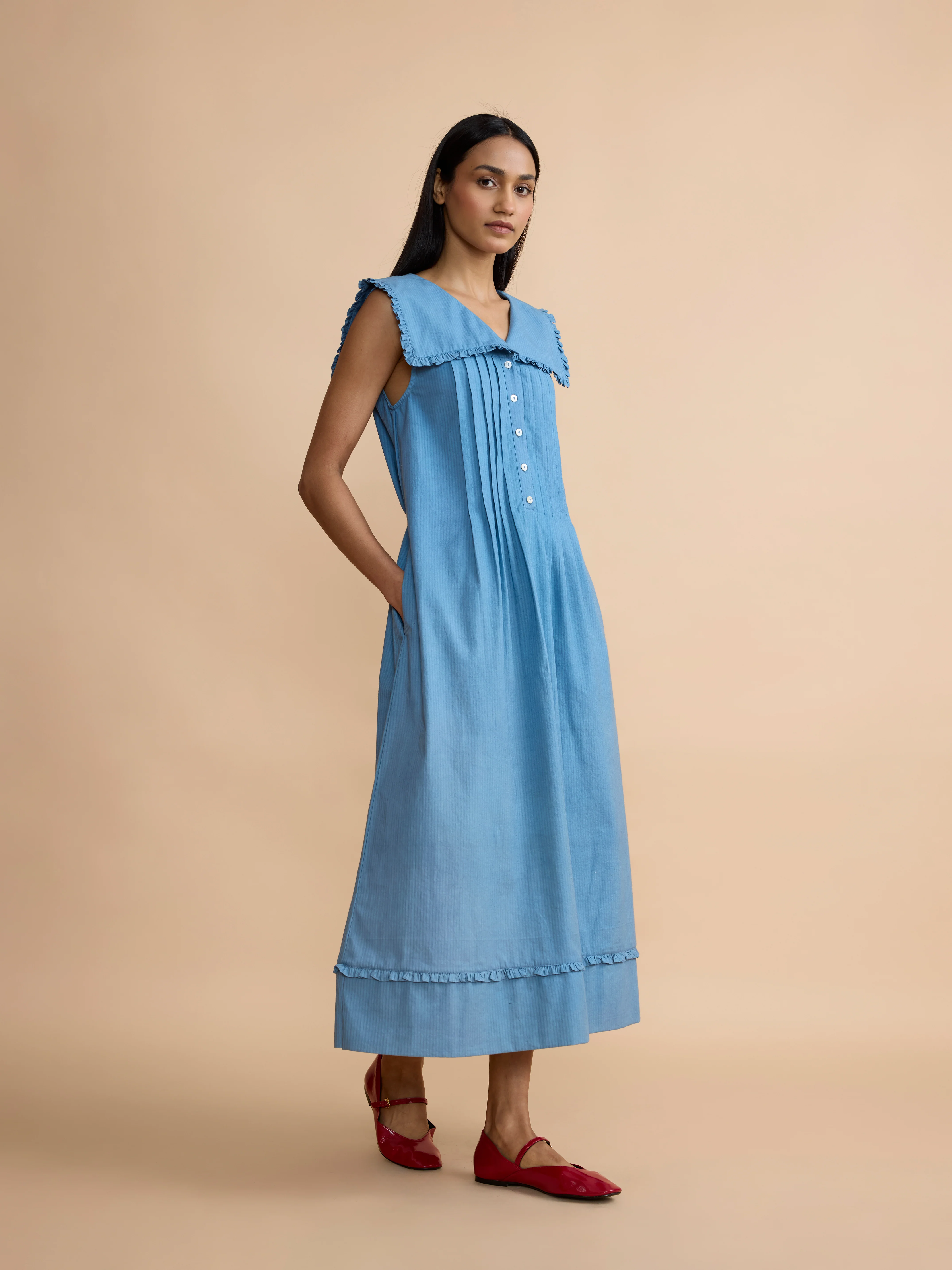 Stevie Dress in Soft Blue