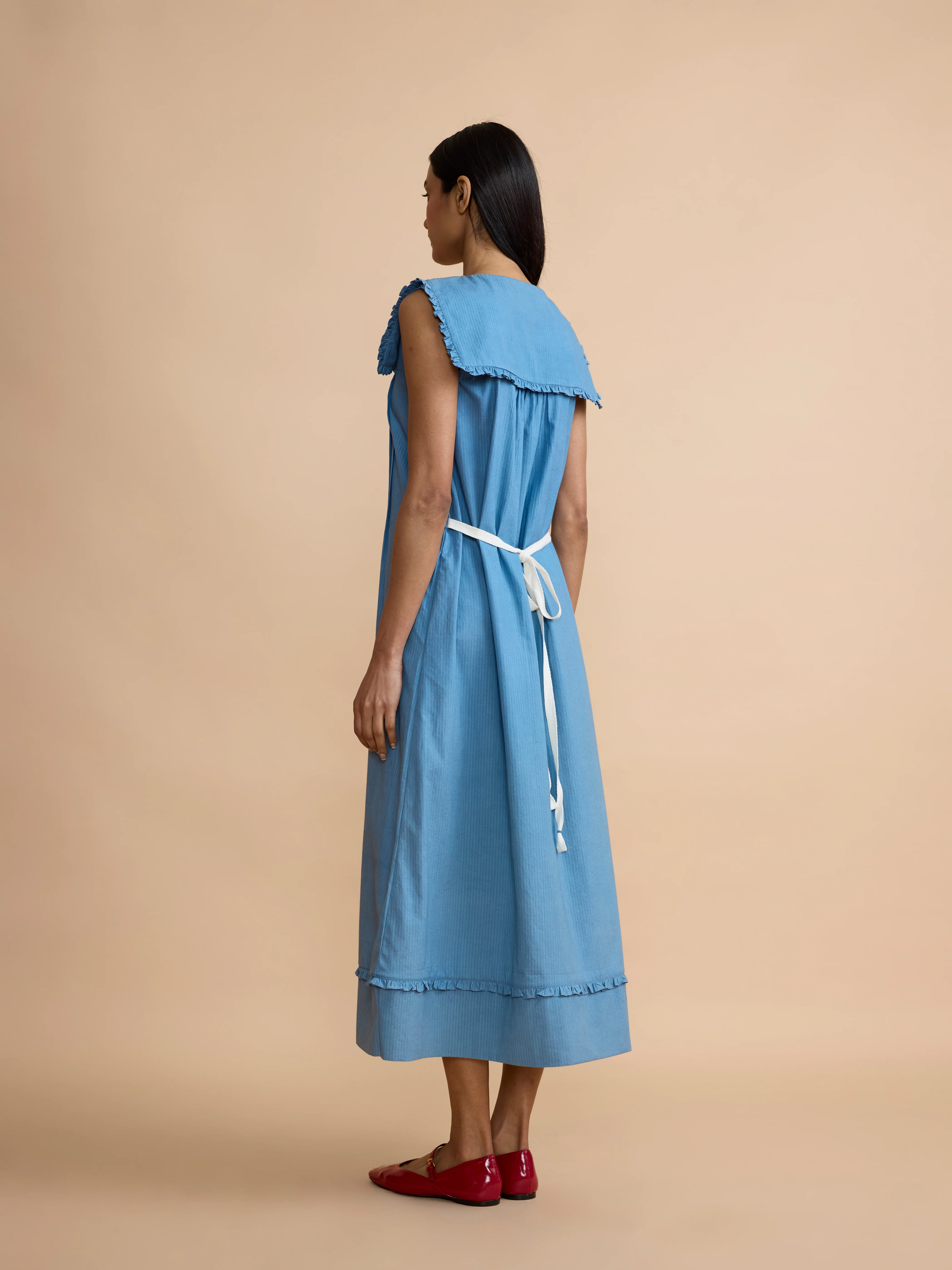 Stevie Dress in Soft Blue - Image 5