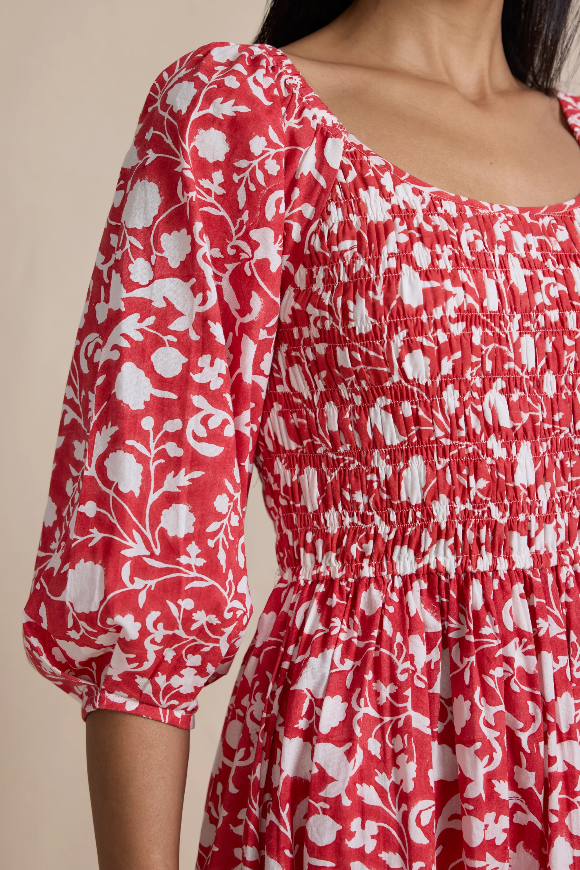 Venus Dress in Crimson Petal - Image 3