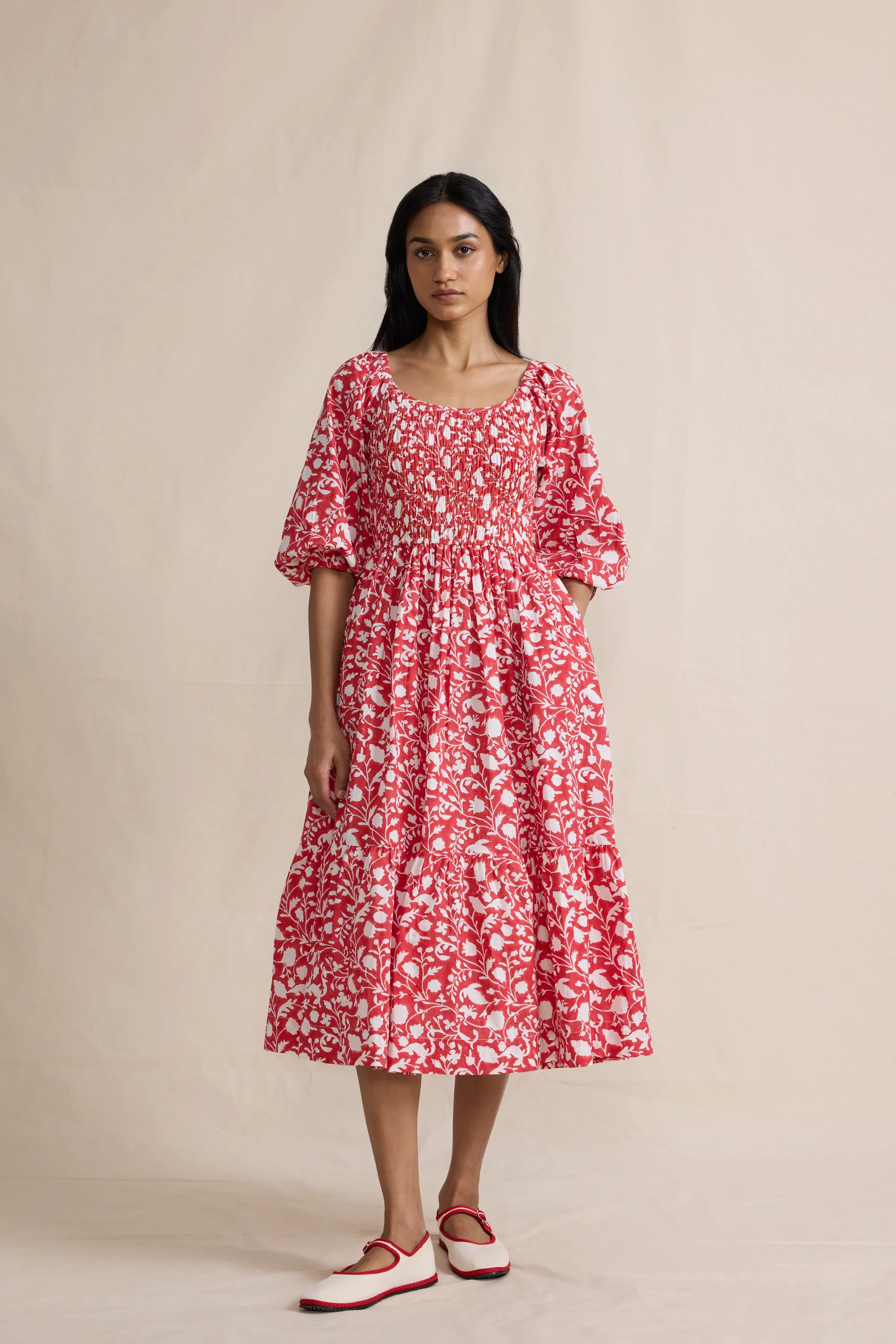 Venus Dress in Crimson Petal - Image 5