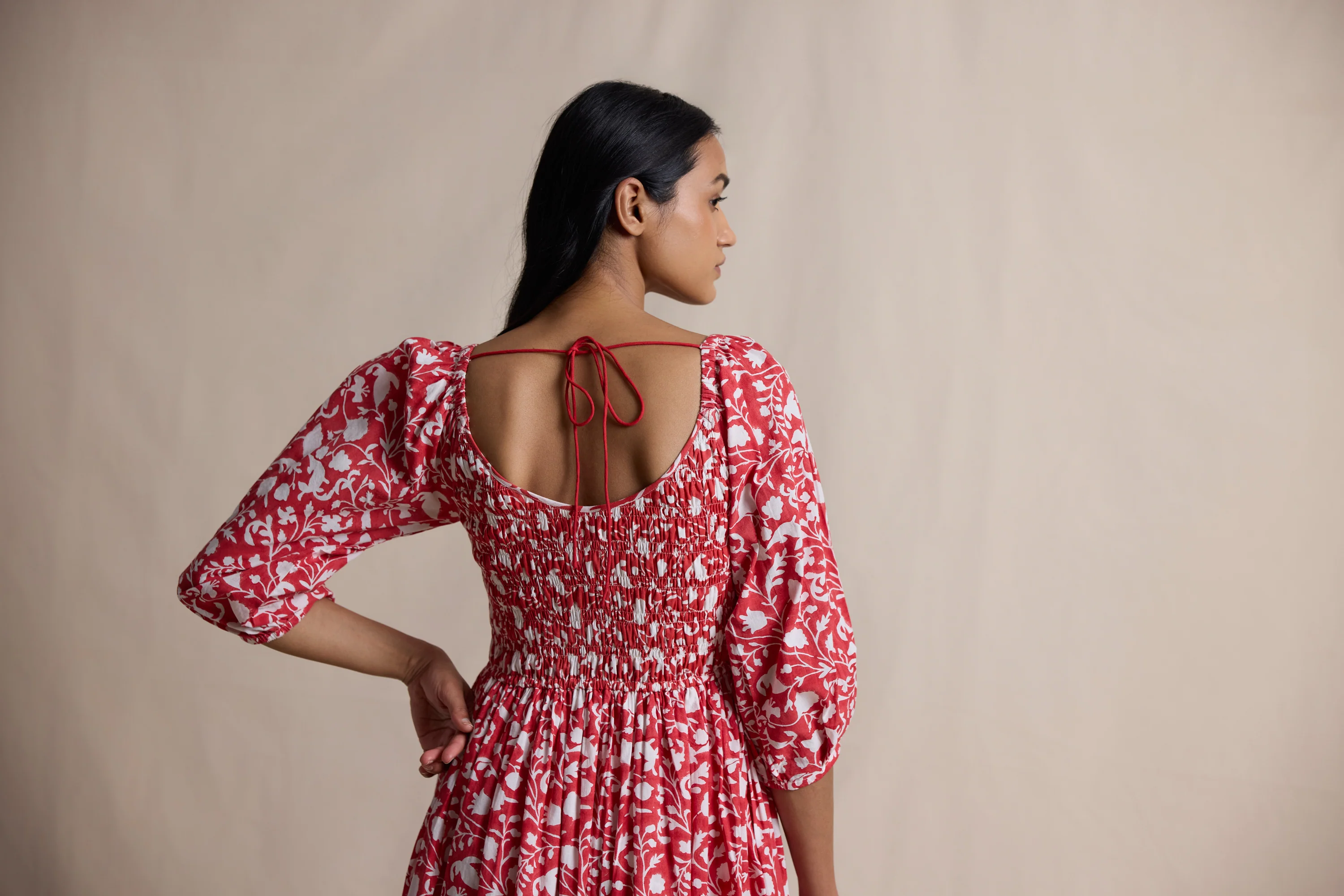 Venus Dress in Crimson Petal - Image 6
